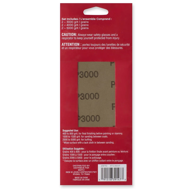 12 Packs: 6 ct. (72 total) Sandpaper by Craft Smart®, Assorted Grit