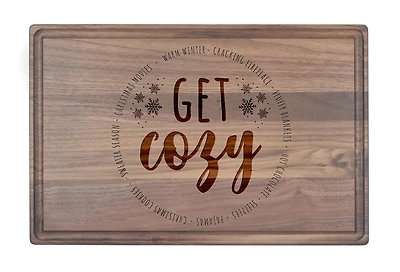 17" x 11" Get Cozy Walnut Cutting Board
