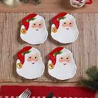 Mr. Christmas 6" Santa Ceramic Plates, 4ct.