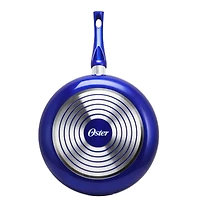 Oster Sato 12" Metallic Cobalt Aluminum Frying Pan