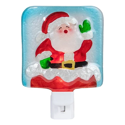 6" Red & White Santa Claus Christmas Night Light