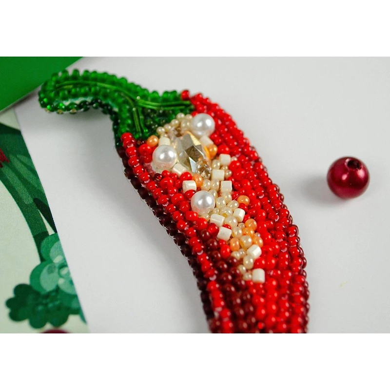 Abris Art Hot Pepper Bead Embroidery Decoration Kit