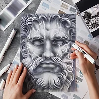 Arteza® Gray Tones Dual Tip Alcohol Marker Set