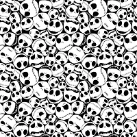 Disney® Nightmare Before Christmas Black & White Jack Skellington Packed Cotton Fabric