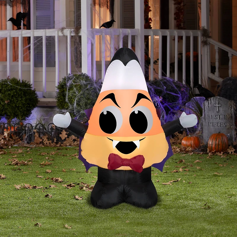 3.5" Airblown® Inflatable Halloween Candy Corn Vampire