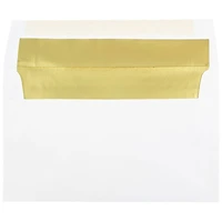JAM Paper A10 Gold Foil Lined Invitation Envelopes