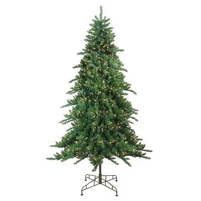 7.5ft. Pre-Lit Eden Spruce Artificial Christmas Tree, Clear Lights