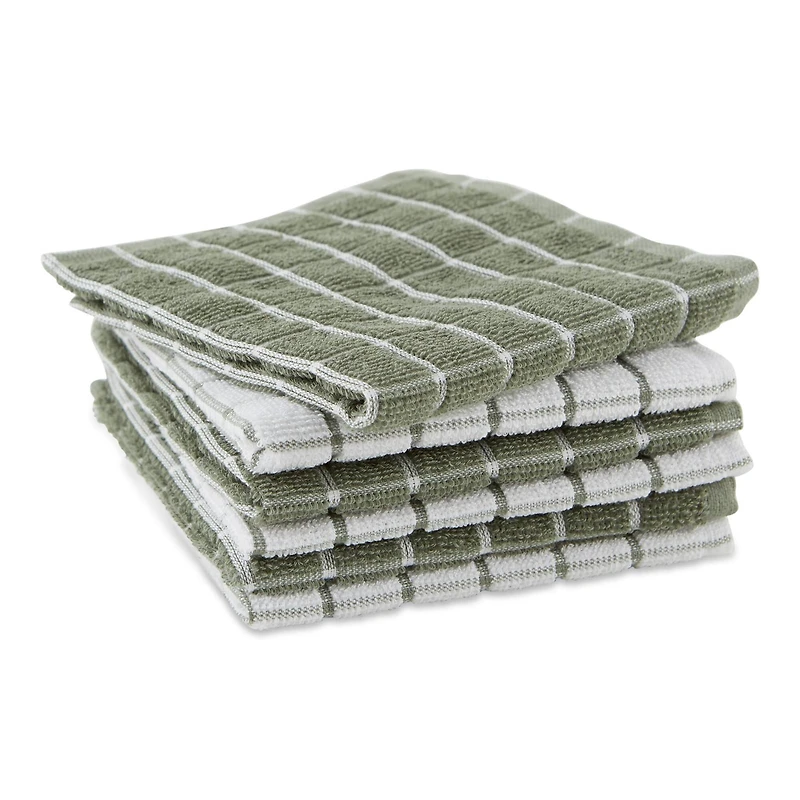 Artichoke Combo Windowpane Dishcloth, 6ct.