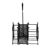 Picnic & Flatware Caddy Multifunctional Basket, 3ct.