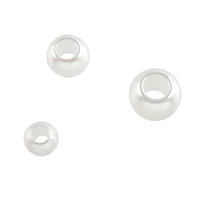 White Pearl Plastic Round Craft Beads by Bead Landing™