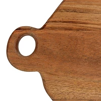 Hello Honey® 11.75" Natural Pig Shaped Mango Wood Handled Cheese & Cutting Board