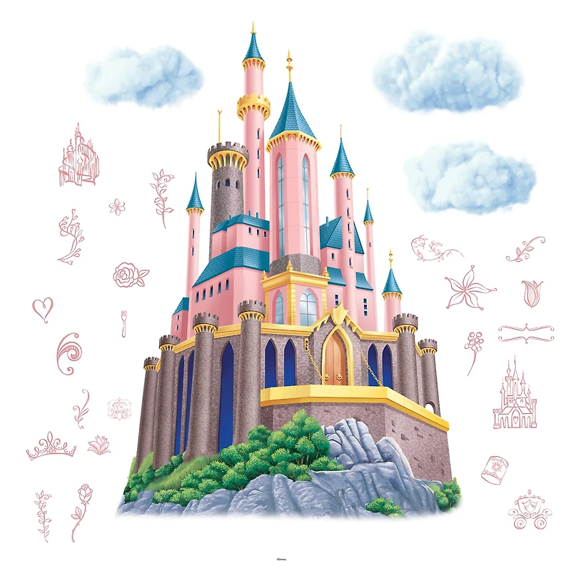 RoomMates Disney® Princess Castle XL Giant Wall Decals with String Lights