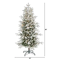 5.5ft. Pre-Lit Manchester Spruce Artificial Christmas Tree, Clear LED Lights