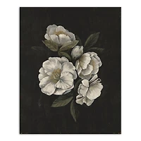 Dark Mood Antique Floral 24" x 30" Canvas Wall Art