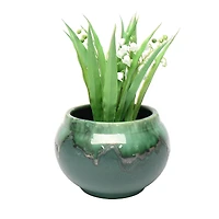 8.5" Green Ceramic Pot by Ashland®