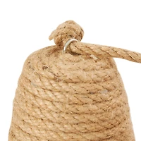 9.5" Brown Jute Buoy Coiled Rope Sculpture