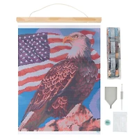 Bald Eagle Diamond Art Kit with Frame by Make Market®
