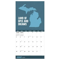 TF Publishing 2025 Home: Michigan Wall Calendar