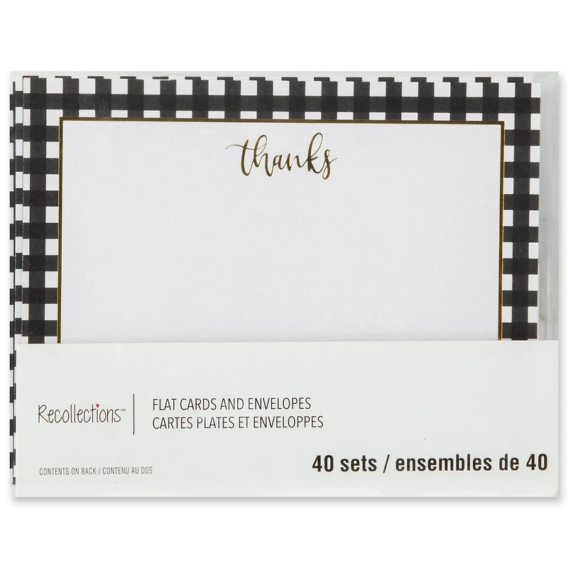 Thank You Flat Cards & Envelopes by Recollections™, 4.25" x 5.5"