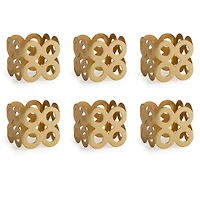 DII® Gold Square Die Cut Napkin Rings, 6ct.