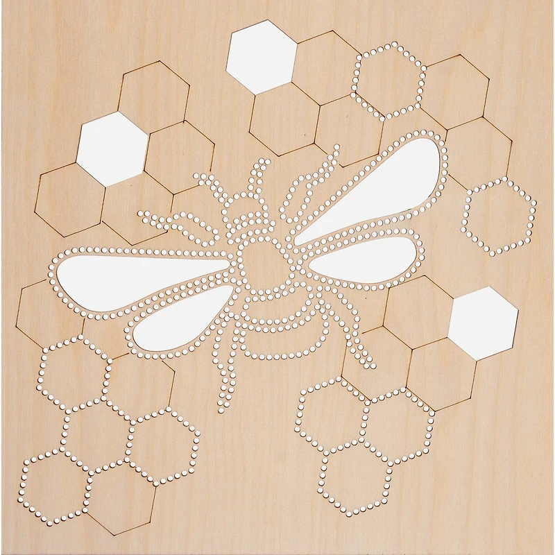 Leisure Arts® Intermediate Bee Wood Stitchery Shadow Box Kit