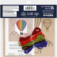 Leisure Arts® Intermediate Air Balloon Wood Stitchery Panel Kit