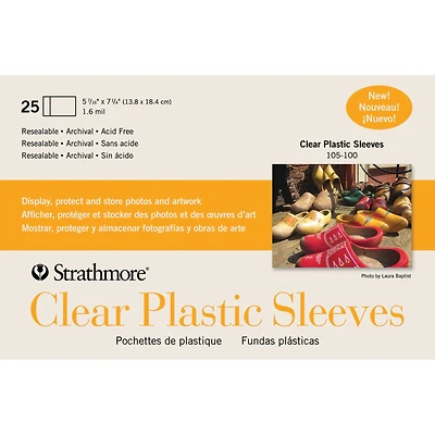 Strathmore® Clear Plastic Sleeves, 5.438" x 7.25"