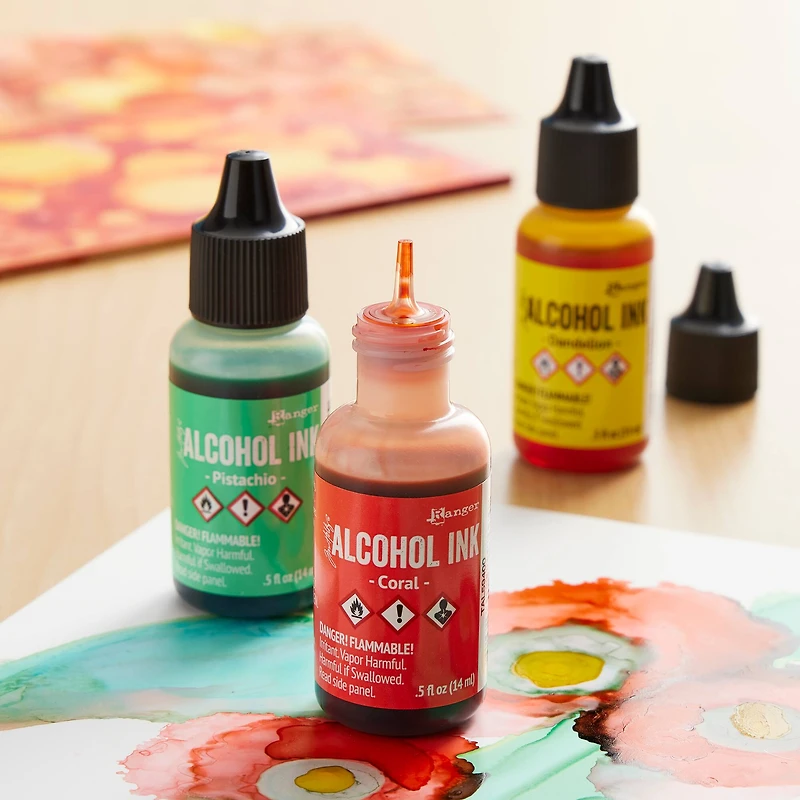 6 Packs: 3 ct. (18 total) Ranger Tim Holtz® Alcohol Ink Kit, Key West