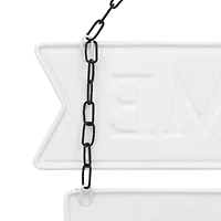 19.25" Americana Welcome Metal Wall Sign with Bunting