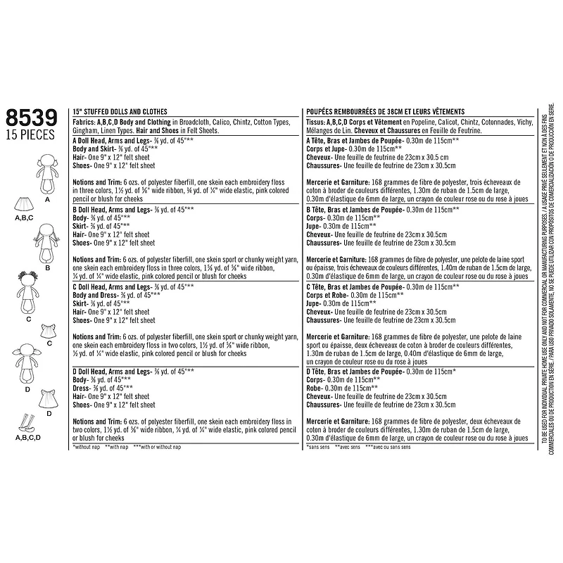 Simplicity® Pattern CS8539 (One Size)