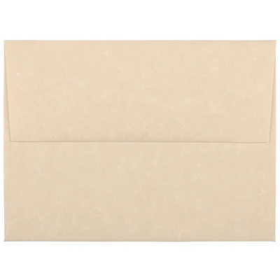 JAM Paper 4.375" x 5.75" Recycled Parchment Invitation Envelopes, 50ct.