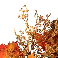 24" Autumn Harvest Maple Leaf with Berries Wreath