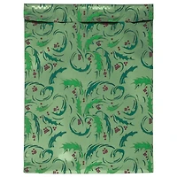 JAM Paper 9" x 12" Green Mistletoe Foil Peel & Seal Closure Envelopes, 100ct.
