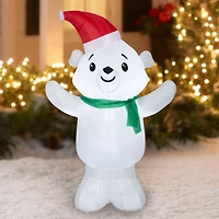 4ft. Airblown® Inflatable Christmas Polar Bear