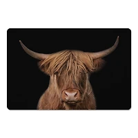 Moody Highland Cow 27" x 18" Floor Mat