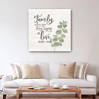 Natural Inspiration Family Square Canvas Giclee