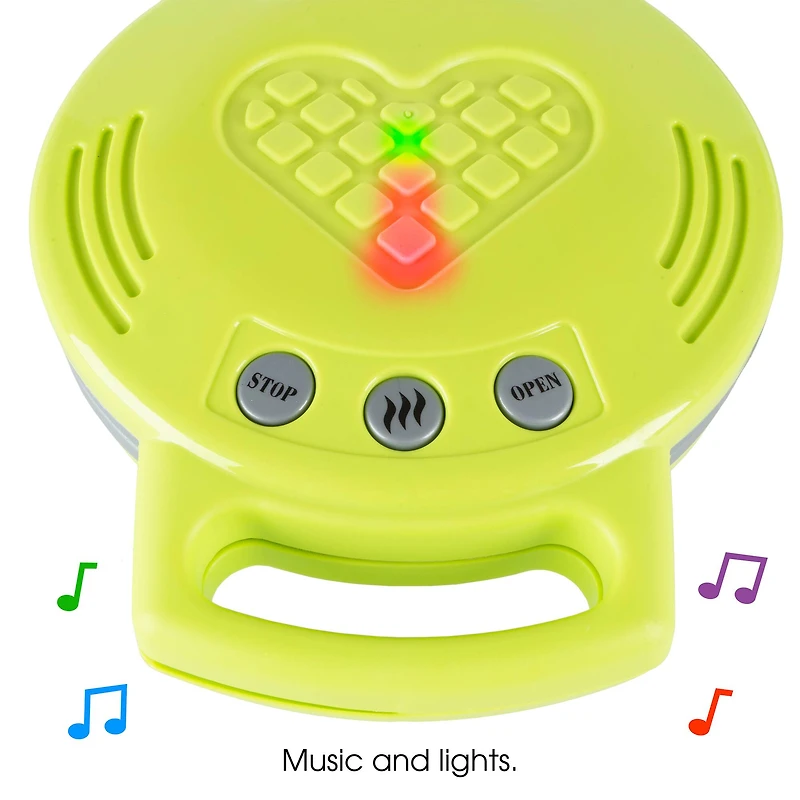 Toy Time Kids Toy Waffle Iron Set With Music & Lights