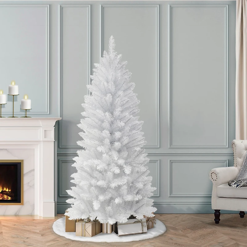 6ft. Unlit White Carson Artificial Pine Tree