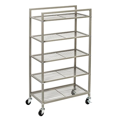 Honey Can Do 5-Tier Rolling Bathroom Storage Cart