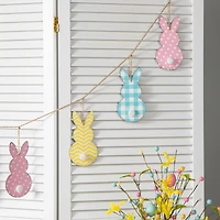 Glitzhome® 6ft. Easter Metal Bunny Garland