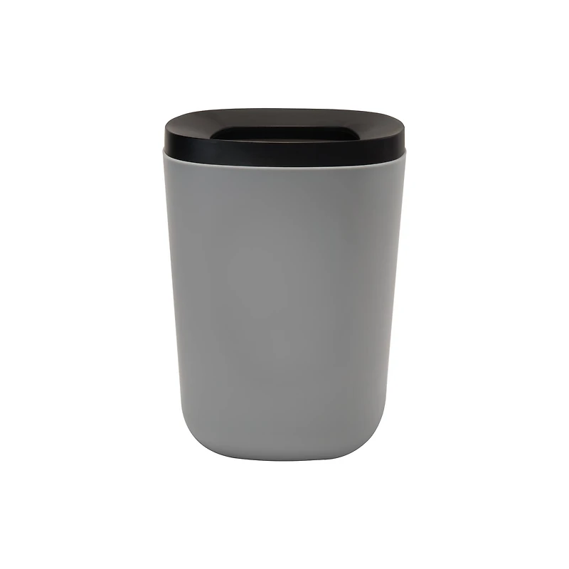 Bath Bliss Gray 2 Piece Wastebasket