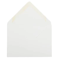 JAM Paper A7 Bright White Wove Strathmore Invitation Envelopes with Euro Flap