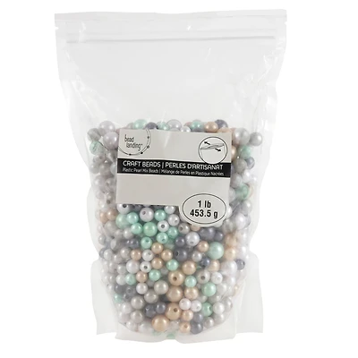 Multicolor Pearl Plastic Mix Craft Beads by Bead Landing™