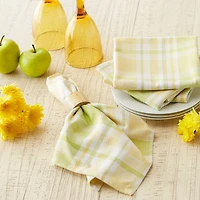 Lemon Bliss Plaid Napkin, 6ct.