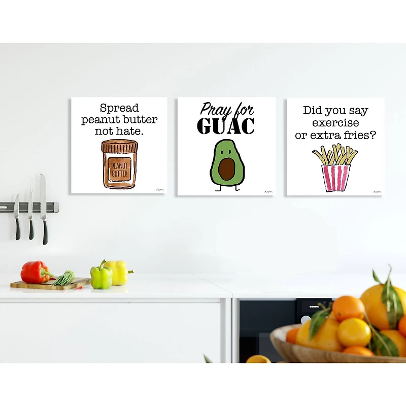 Stupell Industries Spread Peanut Butter Not Hate Wooden Wall Plaque