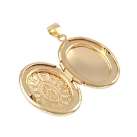Etched Gold Oval Locket by Bead Landing™
