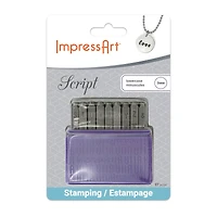 ImpressArt® 3mm Basic Script Lowercase Letter Stamps Set