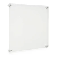Cool Modern Frames 2 Pack Clear Acrylic Float Frame with Silver Hardware