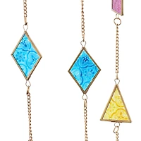 The Novogratz Multi Metal Contemporary Windchime, 34" x 14" x 2"