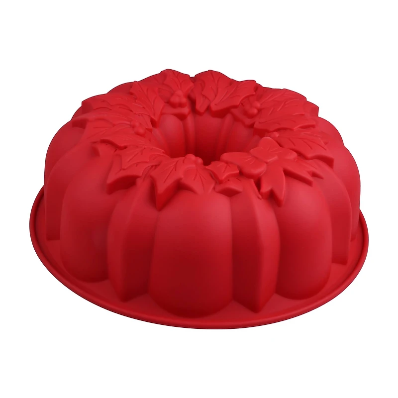 10" Christmas Bundt Silicone Fluted Pan by Makery™